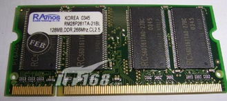蓝魔128MB DDR266 200pin内存 经典内存产品回顾与IT168图库大全